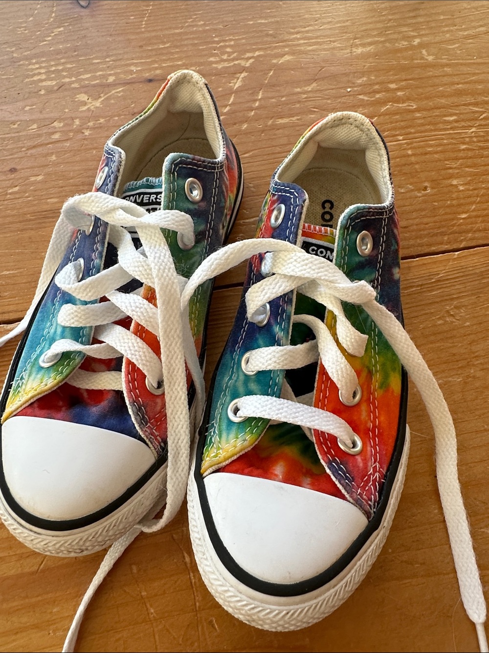 Converse Kids Tie-Dye Low Top All Star Sneakers - Rainbow